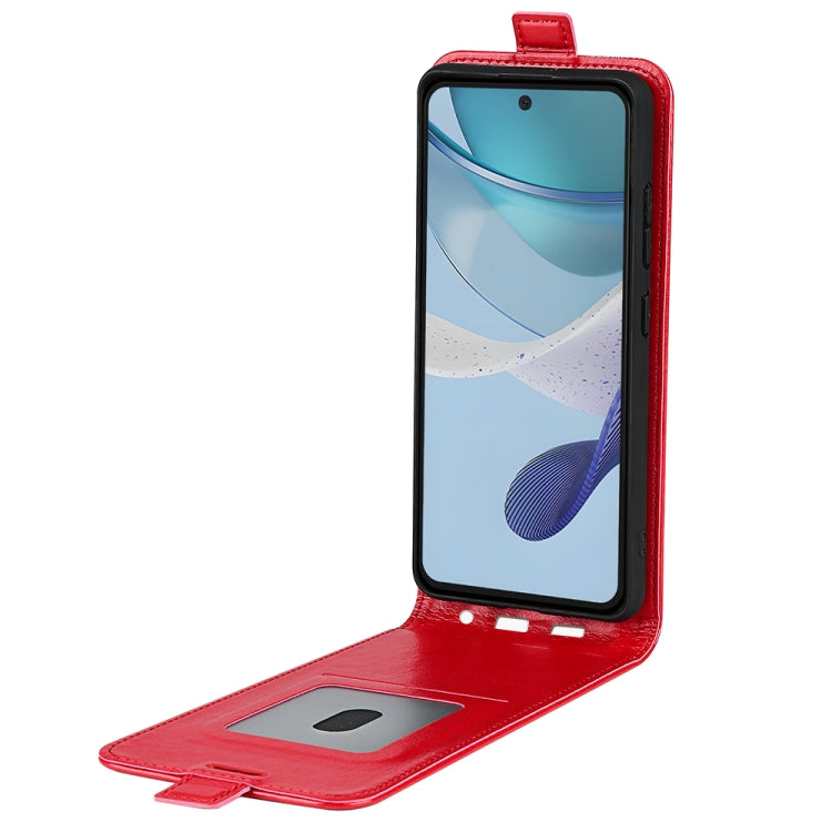 For Motorola Moto G53 R64 Texture Single Vertical Flip Leather Phone Case