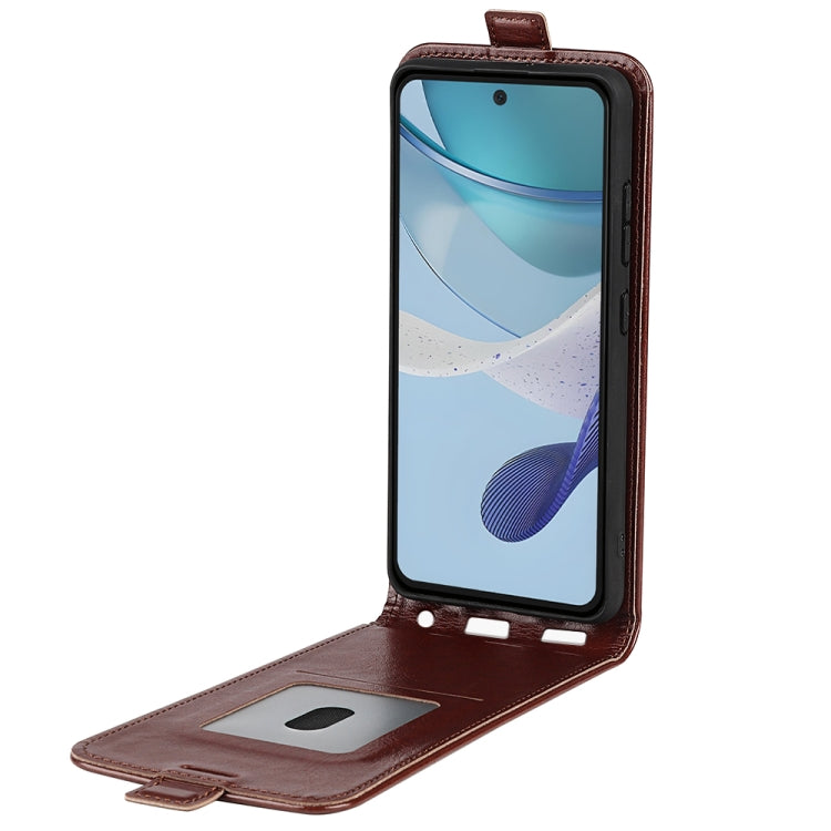 For Motorola Moto G53 R64 Texture Single Vertical Flip Leather Phone Case