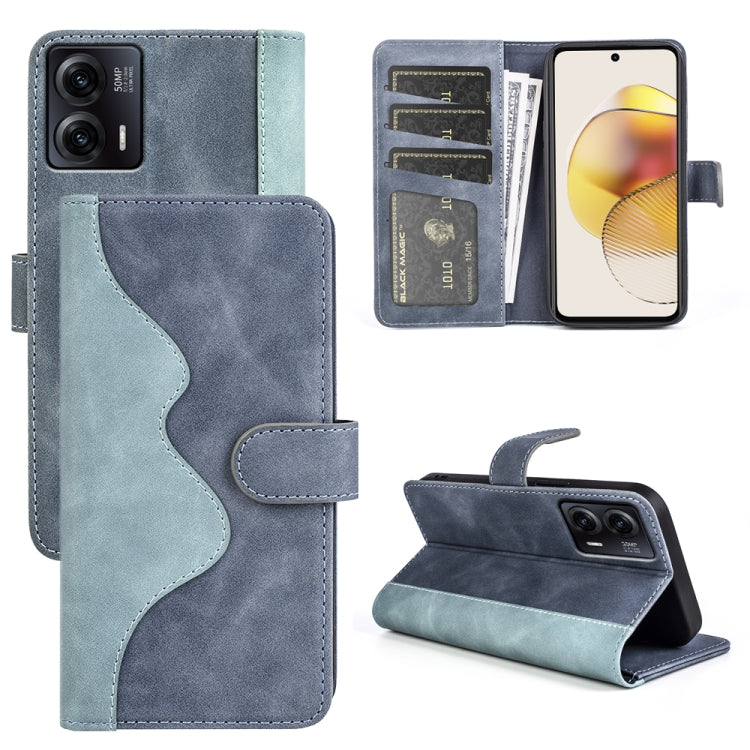 For Motorola Moto G73 Stitching Horizontal Flip Leather Phone Case