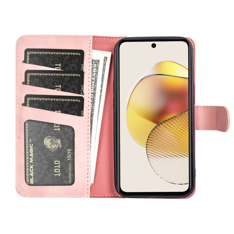 For Motorola Moto G73 Stitching Horizontal Flip Leather Phone Case