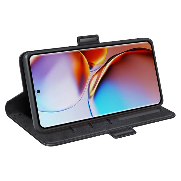 For Motorola Moto X40 Dual-side Magnetic Buckle Horizontal Flip Leather Phone Case