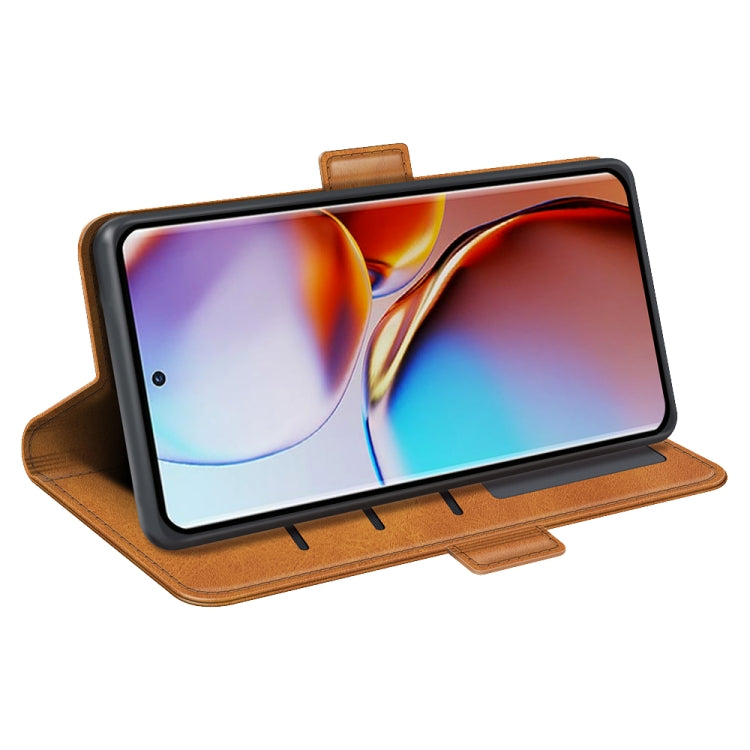 For Motorola Moto X40 Dual-side Magnetic Buckle Horizontal Flip Leather Phone Case