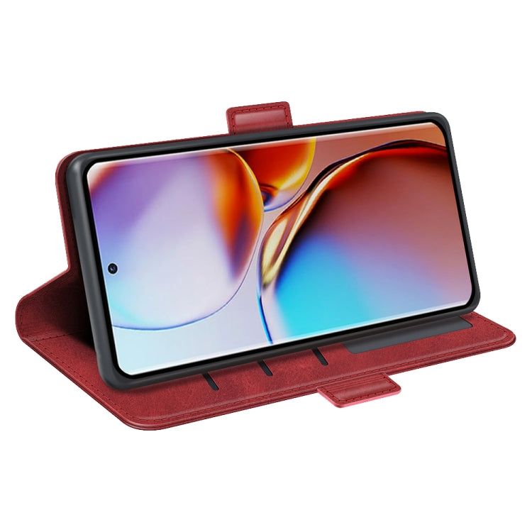 For Motorola Moto X40 Dual-side Magnetic Buckle Horizontal Flip Leather Phone Case