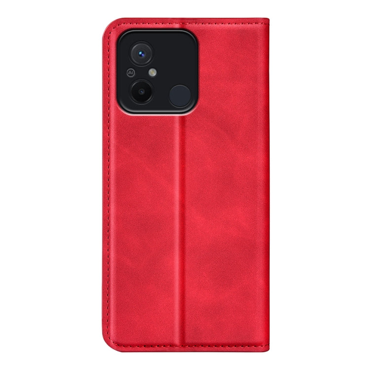 For Xiaomi Redmi 12C Retro-skin Magnetic Suction Leather Phone Case