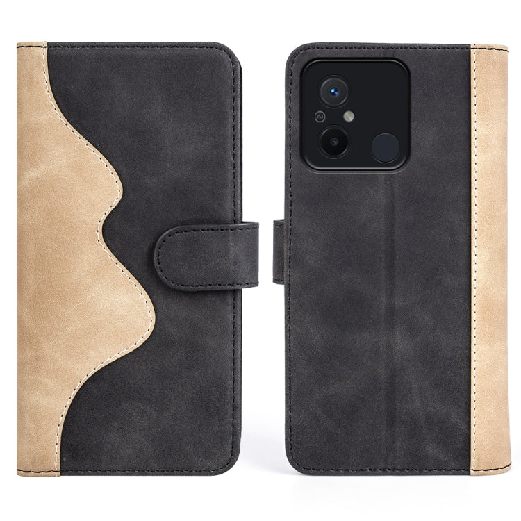 For Xiaomi Redmi 12C Stitching Horizontal Flip Leather Phone Case