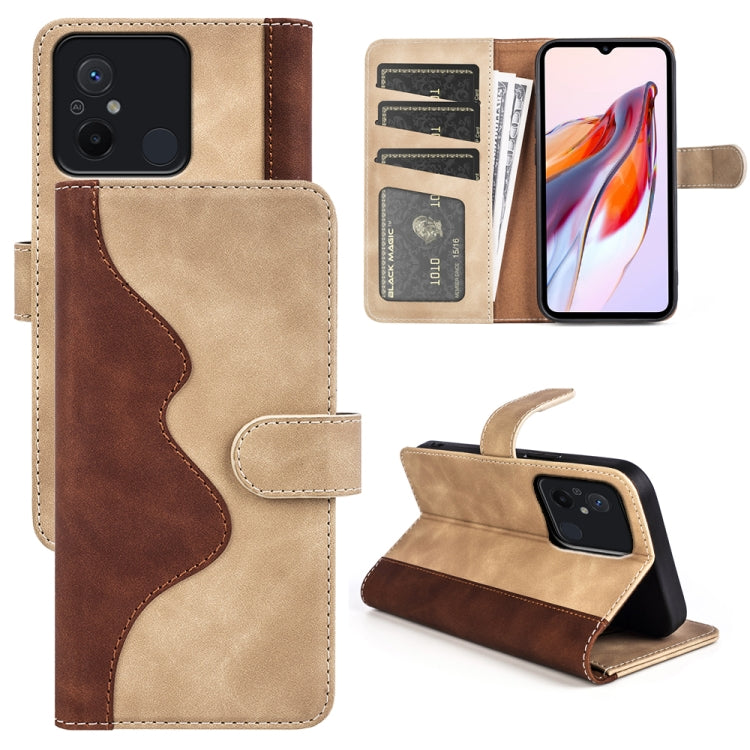For Xiaomi Redmi 12C Stitching Horizontal Flip Leather Phone Case