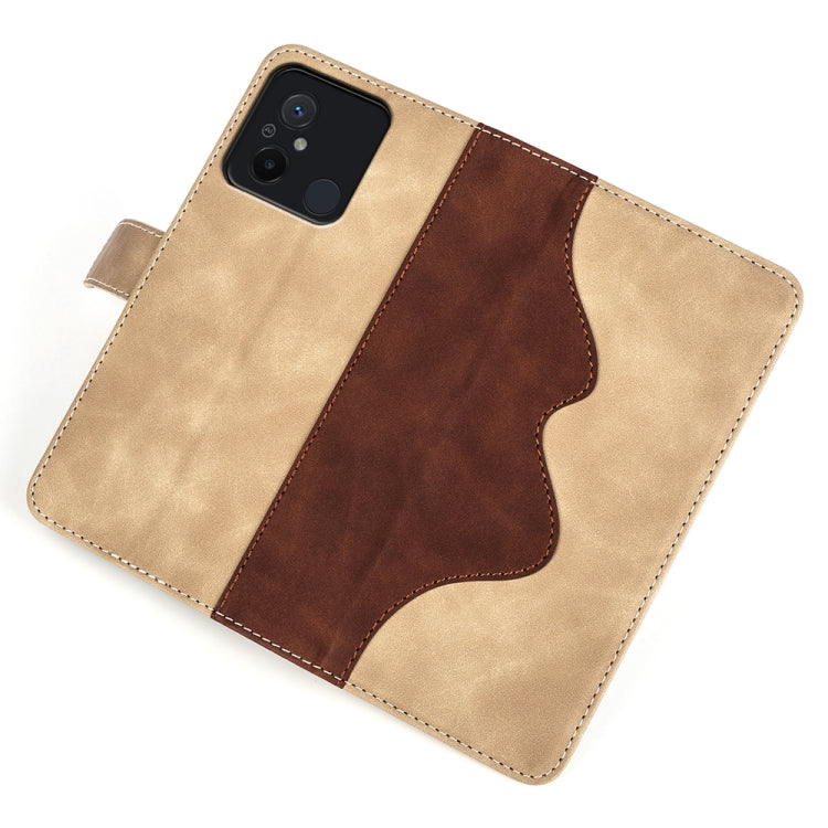 For Xiaomi Redmi 12C Stitching Horizontal Flip Leather Phone Case