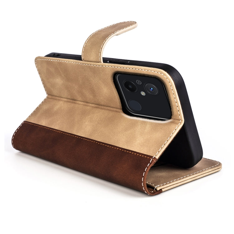 For Xiaomi Redmi 12C Stitching Horizontal Flip Leather Phone Case