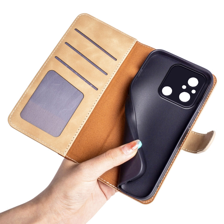 For Xiaomi Redmi 12C Stitching Horizontal Flip Leather Phone Case