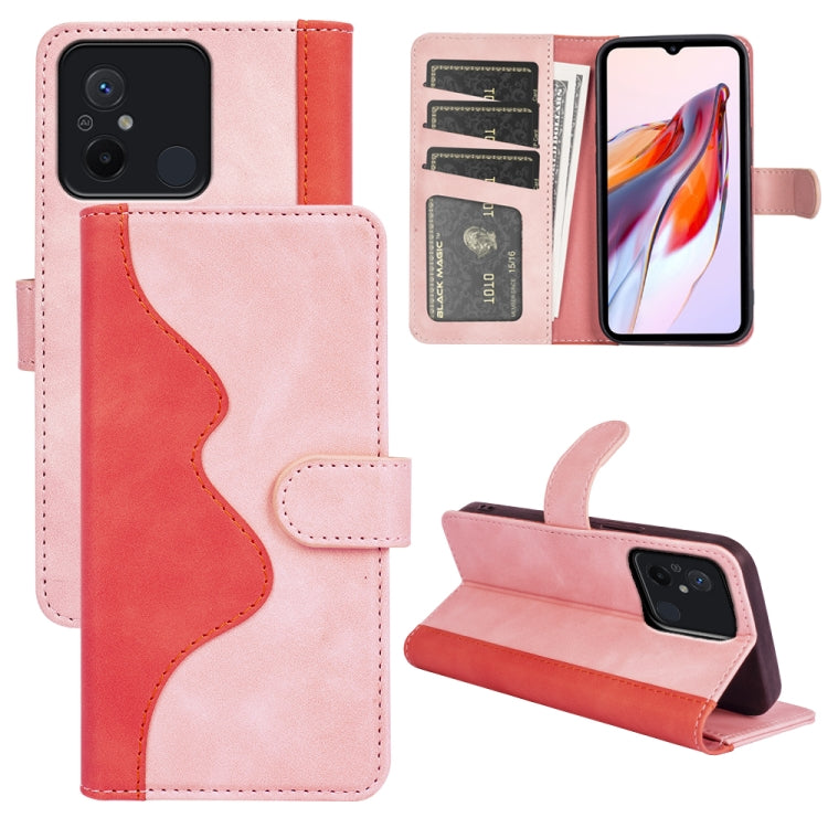 For Xiaomi Redmi 12C Stitching Horizontal Flip Leather Phone Case