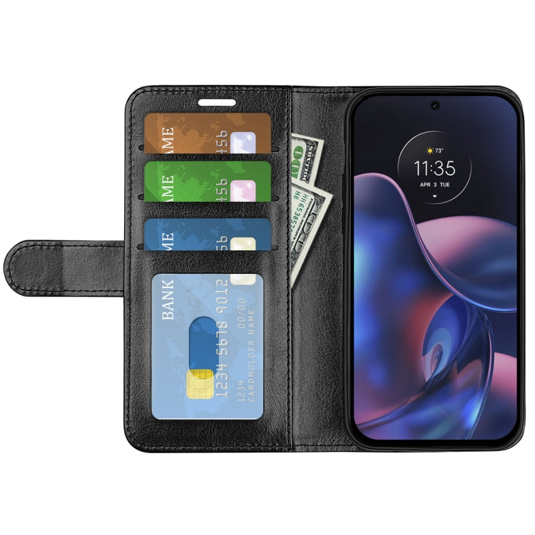 For Motorola Moto Edge 2022 R64 Texture Horizontal Flip Leather Phone Case