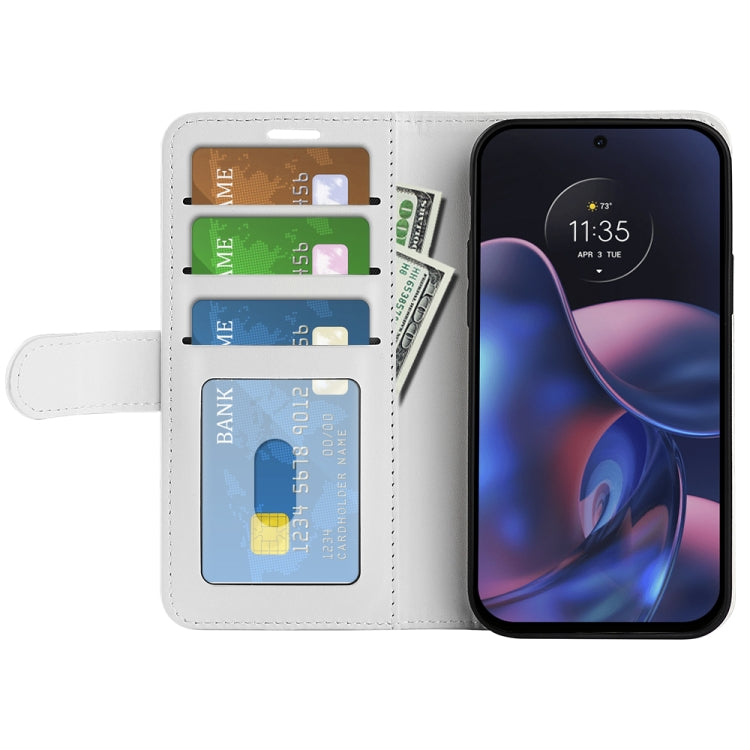 For Motorola Moto Edge 2022 R64 Texture Horizontal Flip Leather Phone Case