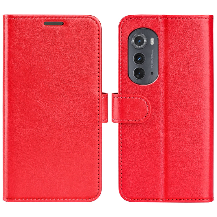 For Motorola Moto Edge 2022 R64 Texture Horizontal Flip Leather Phone Case