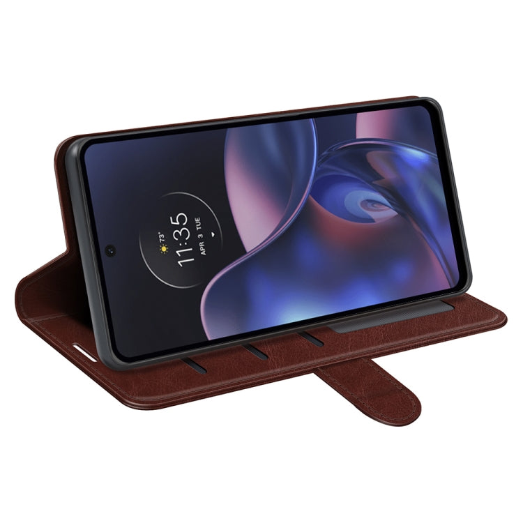 For Motorola Moto Edge 2022 R64 Texture Horizontal Flip Leather Phone Case