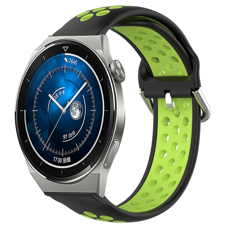 For Huawei Watch GT3 Pro 43mm 20mm Perforated Breathable Sports Silicone Watch Band