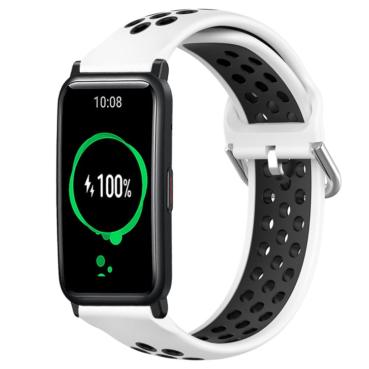 For Honor Watch ES 20mm Perforated Breathable Sports Silicone Watch Band
