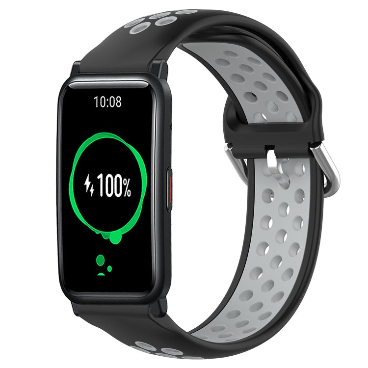 For Honor Watch ES 20mm Perforated Breathable Sports Silicone Watch Band