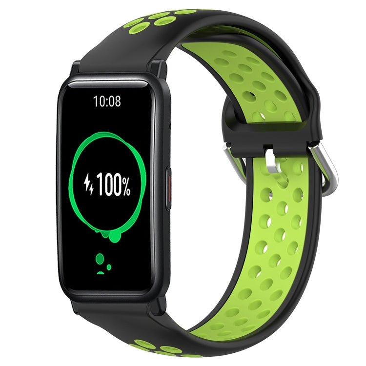 For Honor Watch ES 20mm Perforated Breathable Sports Silicone Watch Band