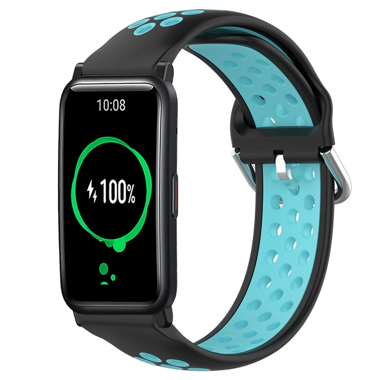 For Honor Watch ES 20mm Perforated Breathable Sports Silicone Watch Band