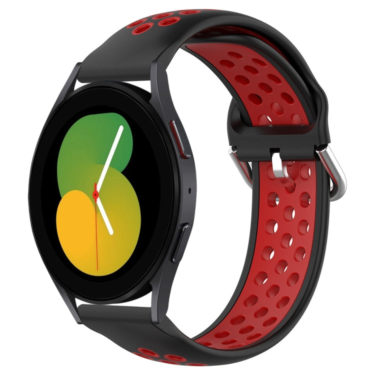 For Samsung Galaxy Watch 5 40mm 20mm Perforated Breathable Sports Silicone Watch Band