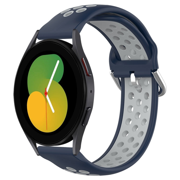 For Samsung Galaxy Watch 5 40mm 20mm Perforated Breathable Sports Silicone Watch Band