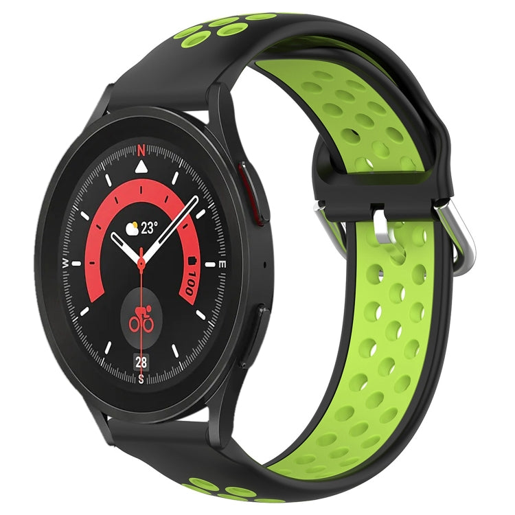 For Samsung Galaxy Watch 5 Pro 45mm 20mm Perforated Breathable Sports Silicone Watch Band