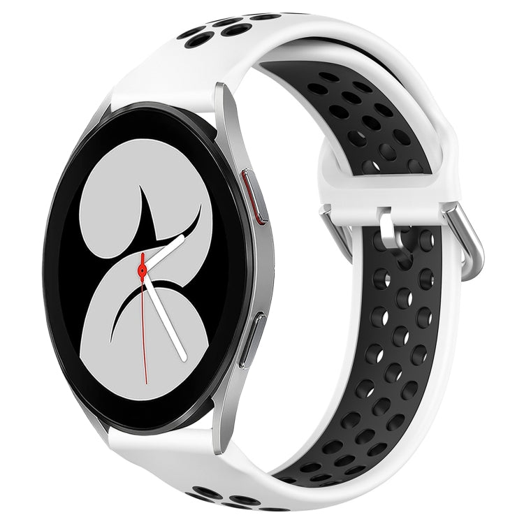 For Samsung Galaxy Watch 4 40mm 20mm Perforated Breathable Sports Silicone Watch Band