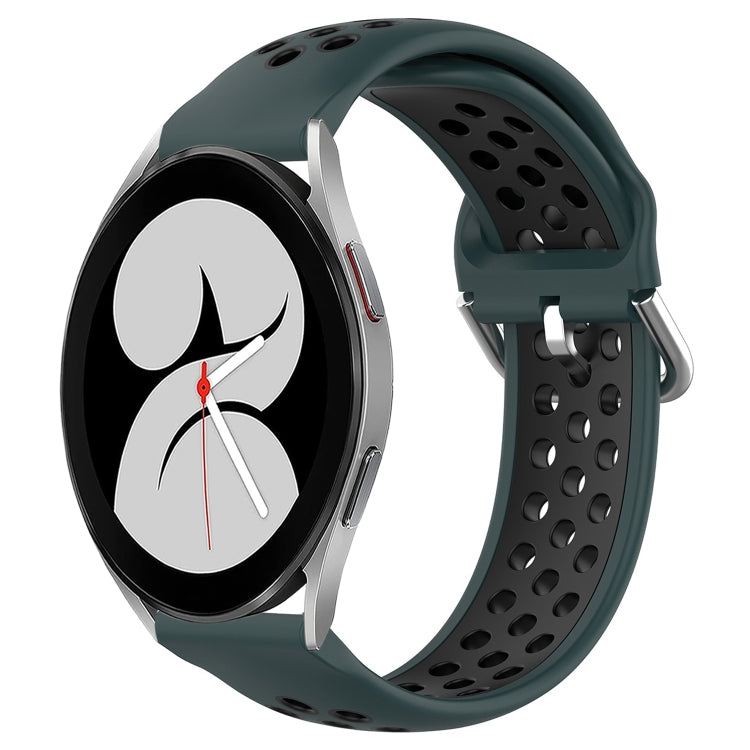 For Samsung Galaxy Watch 4 40mm 20mm Perforated Breathable Sports Silicone Watch Band