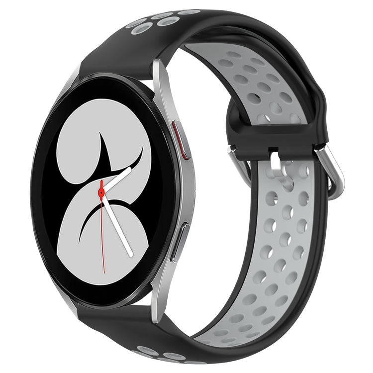 For Samsung Galaxy Watch 4 40mm 20mm Perforated Breathable Sports Silicone Watch Band