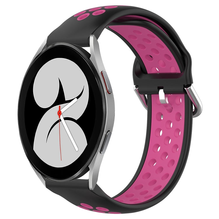 For Samsung Galaxy Watch 4 40mm 20mm Perforated Breathable Sports Silicone Watch Band