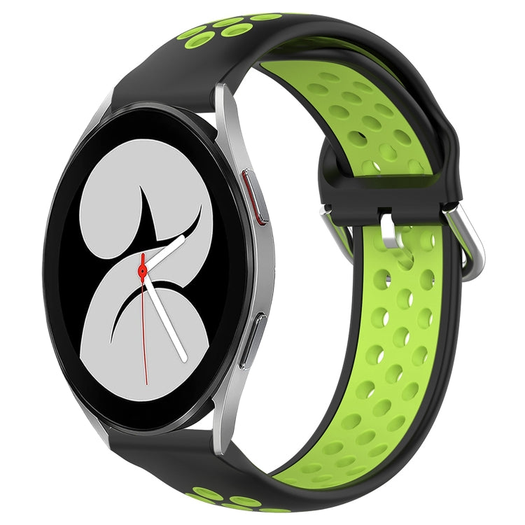 For Samsung Galaxy Watch 4 40mm 20mm Perforated Breathable Sports Silicone Watch Band