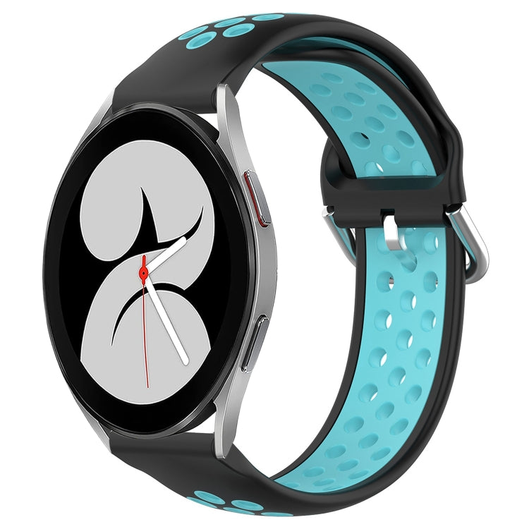 For Samsung Galaxy Watch 4 40mm 20mm Perforated Breathable Sports Silicone Watch Band