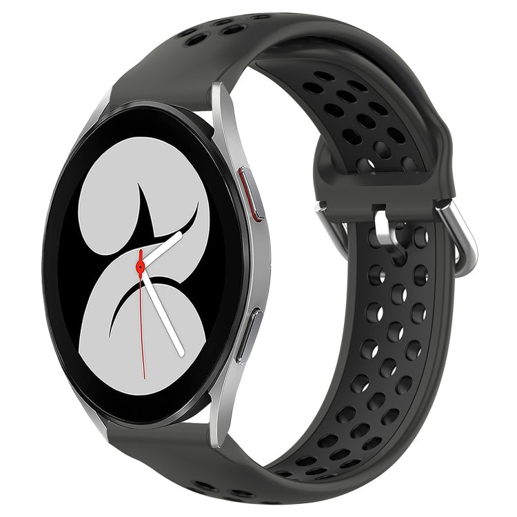 For Samsung Galaxy Watch 4 40mm 20mm Perforated Breathable Sports Silicone Watch Band