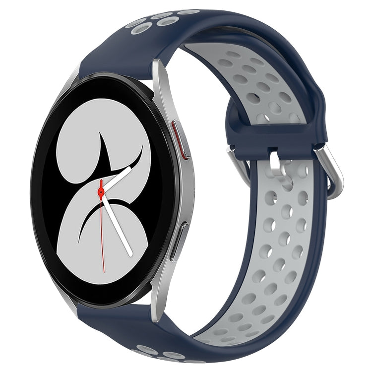 For Samsung Galaxy Watch 4 40mm 20mm Perforated Breathable Sports Silicone Watch Band