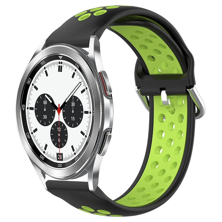 For Samsung  Galaxy Watch 4 Classic 42mm 20mm Perforated Breathable Sports Silicone Watch Band