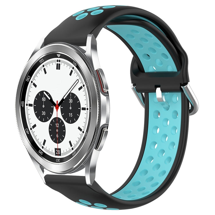 For Samsung  Galaxy Watch 4 Classic 42mm 20mm Perforated Breathable Sports Silicone Watch Band