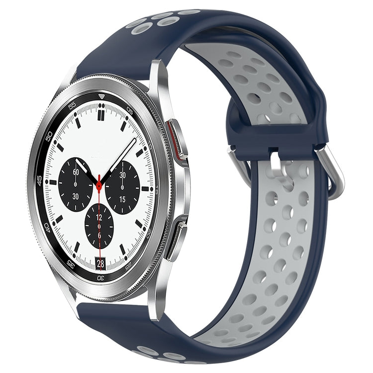 For Samsung  Galaxy Watch 4 Classic 42mm 20mm Perforated Breathable Sports Silicone Watch Band