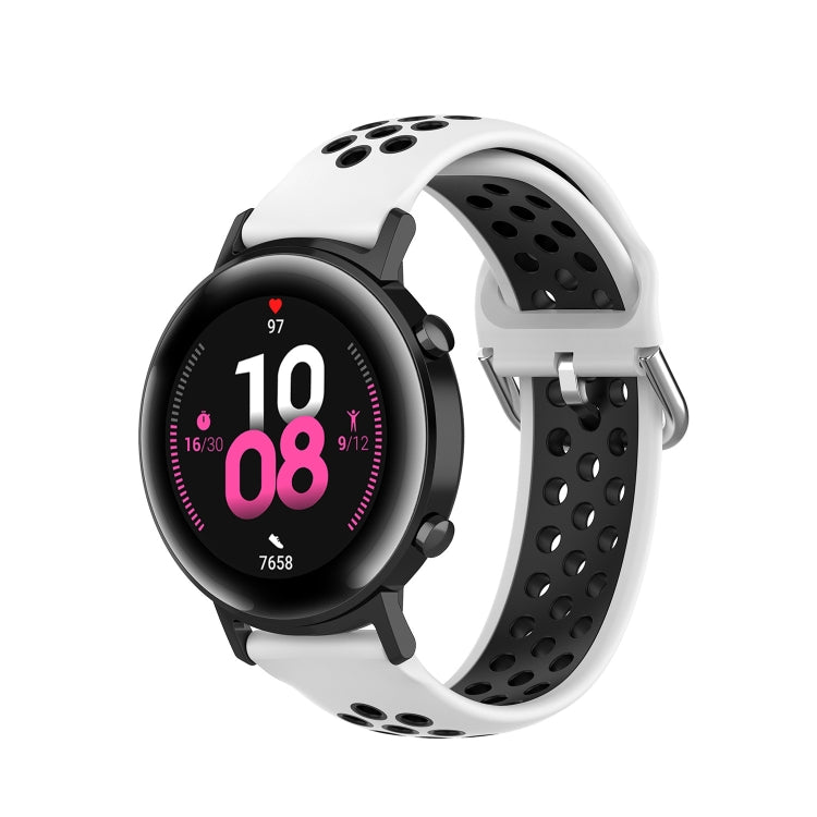 For Samsung Galaxy Watch Active 2 44mm 20mm Perforated Breathable Sports Silicone Watch Band