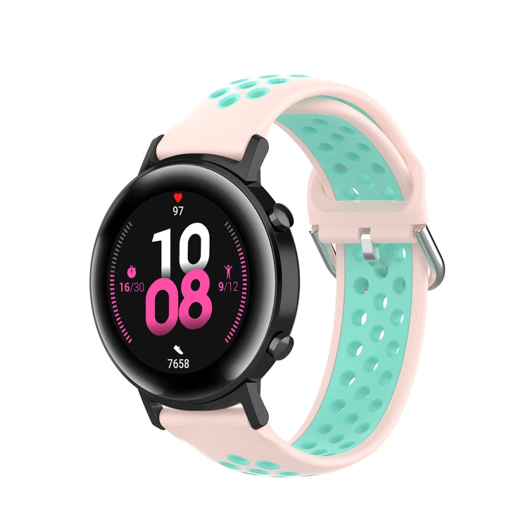 For Samsung Galaxy Watch Active 2 44mm 20mm Perforated Breathable Sports Silicone Watch Band