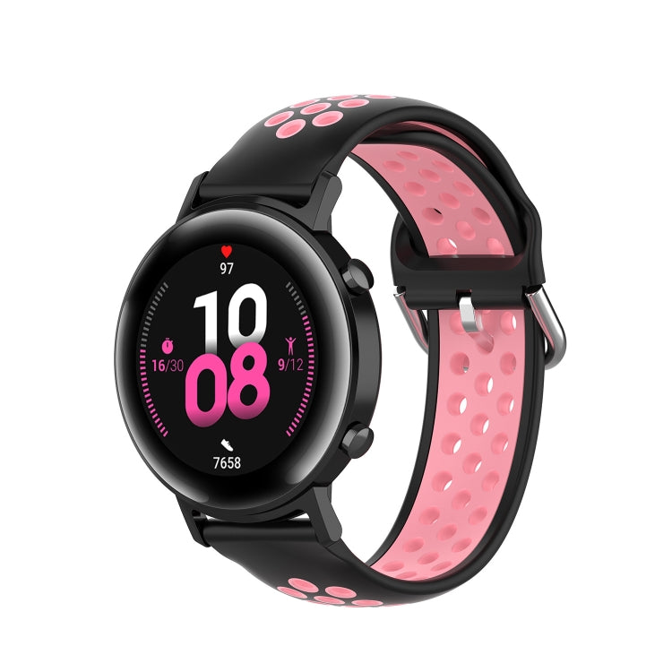 For Samsung Galaxy Watch Active 2 44mm 20mm Perforated Breathable Sports Silicone Watch Band
