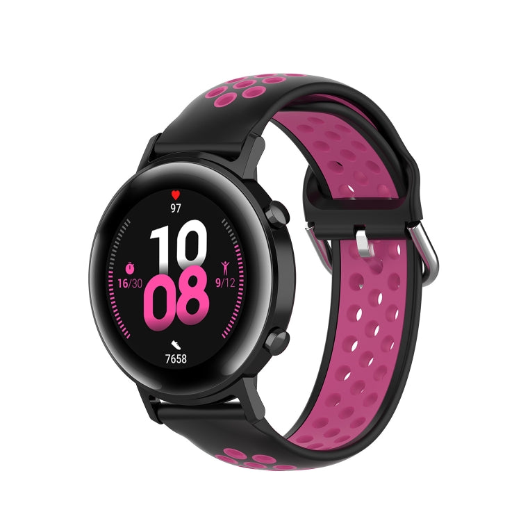 For Samsung Galaxy Watch Active 2 44mm 20mm Perforated Breathable Sports Silicone Watch Band