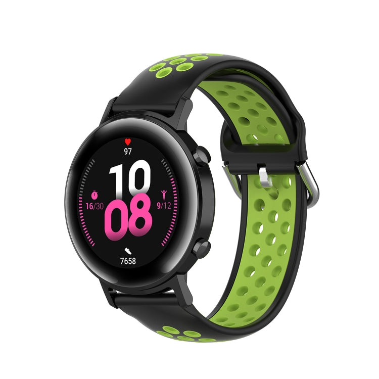 For Samsung Galaxy Watch Active 2 44mm 20mm Perforated Breathable Sports Silicone Watch Band