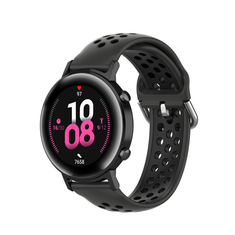 For Samsung Galaxy Watch Active 2 44mm 20mm Perforated Breathable Sports Silicone Watch Band
