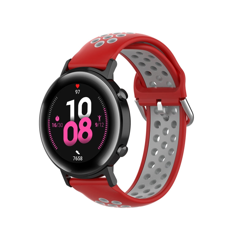 For Samsung Galaxy Watch Active 2 44mm 20mm Perforated Breathable Sports Silicone Watch Band