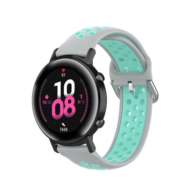 For Samsung Galaxy Watch Active 2 44mm 20mm Perforated Breathable Sports Silicone Watch Band