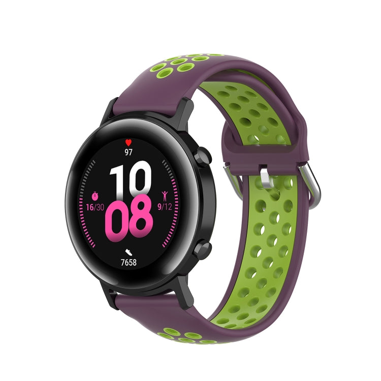 For Samsung Galaxy Watch Active 2 44mm 20mm Perforated Breathable Sports Silicone Watch Band