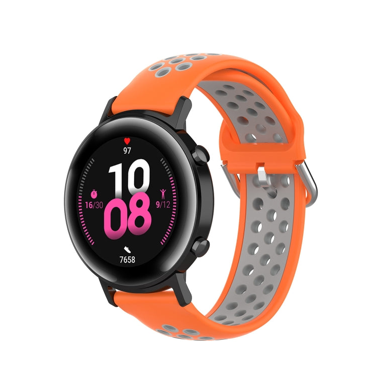 For Samsung Galaxy Watch 42mm 20mm Perforated Breathable Sports Silicone Watch Band