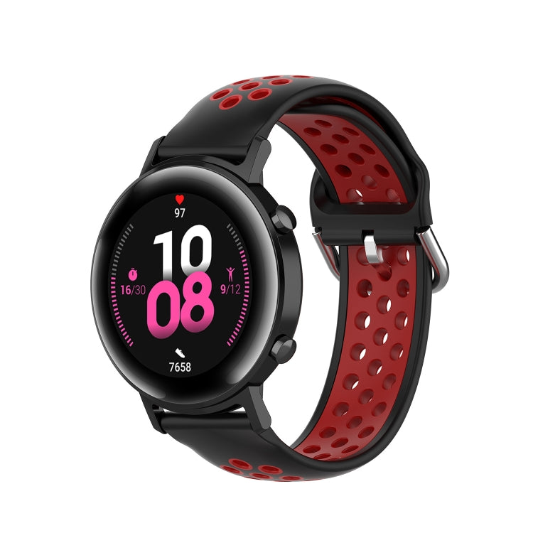 For Samsung Galaxy Watch 42mm 20mm Perforated Breathable Sports Silicone Watch Band