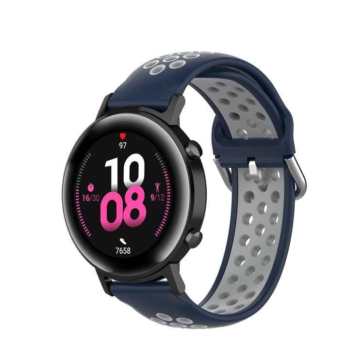 For Samsung Galaxy Watch 42mm 20mm Perforated Breathable Sports Silicone Watch Band