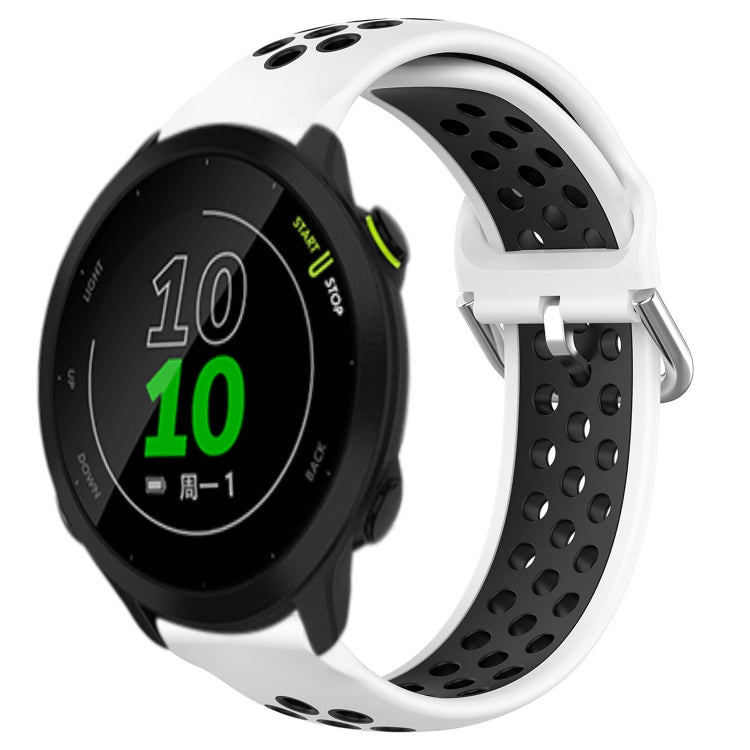 For Garmin Forerunner 158 20mm Perforated Breathable Sports Silicone Watch Band